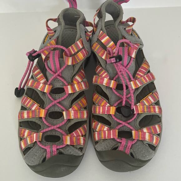 KEEN Women's Outdoor Water Sandals Size 6 Pink/Orange Ankle Straps Waterproof - Picture 10 of 14